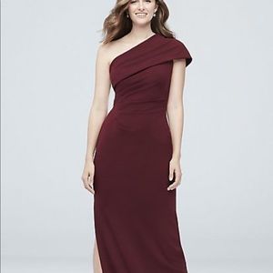 David’s Bridal One Shoulder Dress